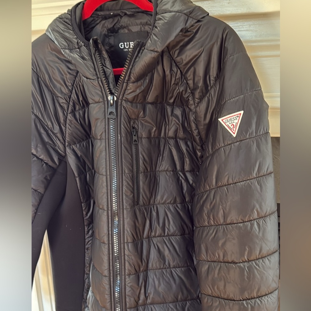 💰SALE Guess Los Angeles Black Quilted Jacket - EUC